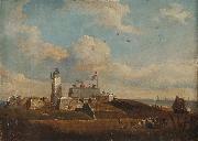 John Berney Ladbrooke Southsea Castle France oil painting artist